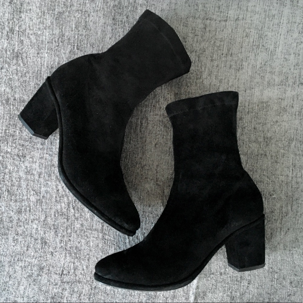 Opening Ceremony Stretch Suede Sock Boots Size 9